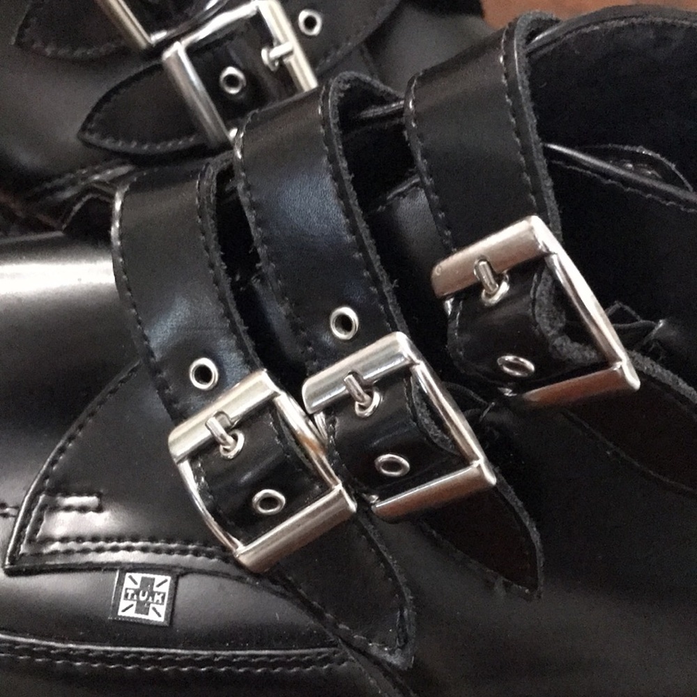 T.U.K 3-buckle Pointed Creepers Platforms boots - Picture 12 of 16